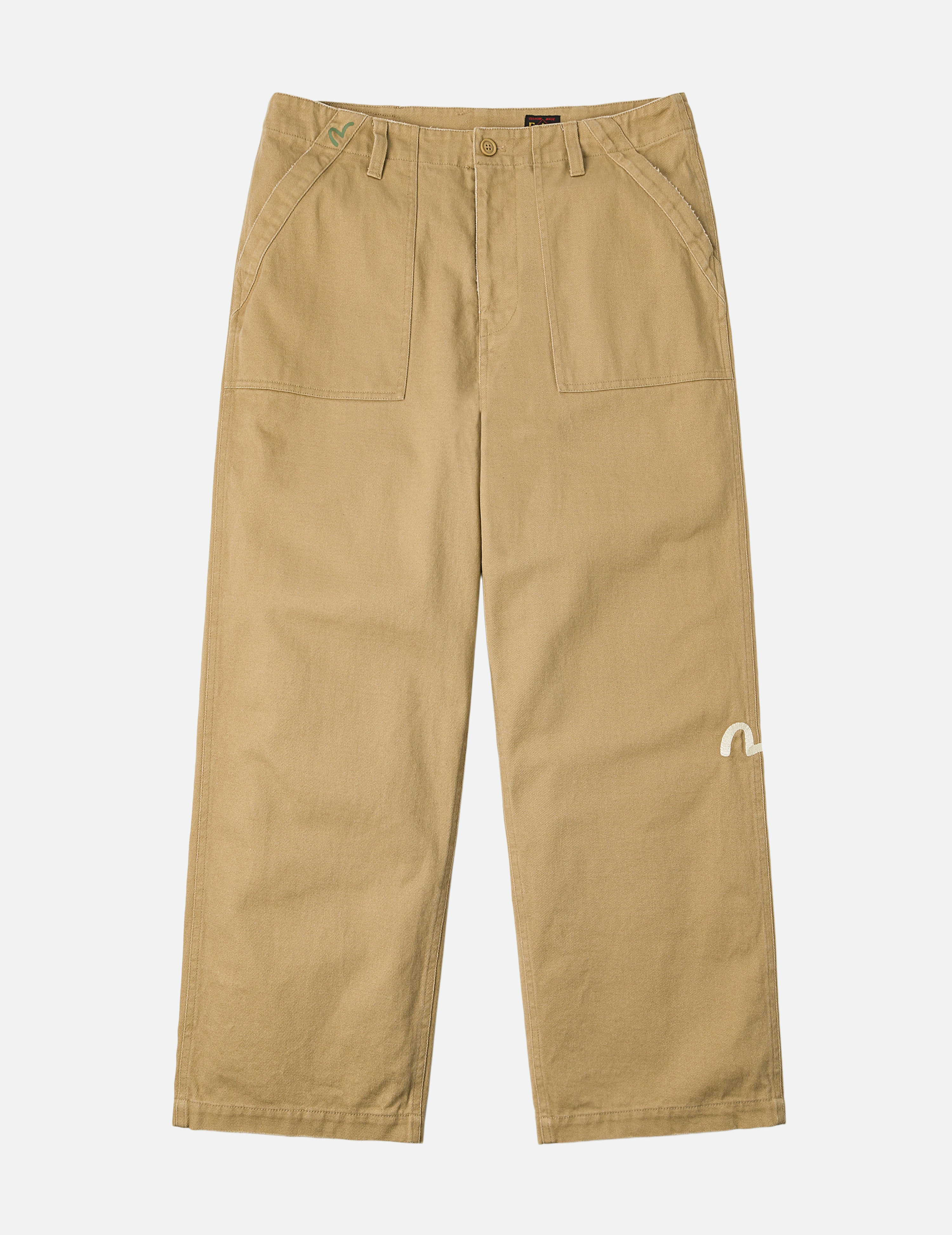 海鷗刺繡常規版型休閒褲